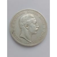 5 марок 1902, Германская империя, серебро.