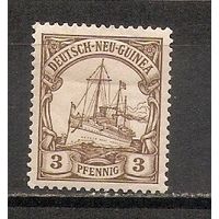 ФФ4 Германская Новая Гвинея 1900 Корабли следы от наклеек
