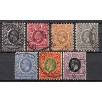 215.BrK. Великобритания. Колонии. Британская Восточная Африка и Уганда. Георг V. Стандарт. 1912 г. Mi.##42/44-49.