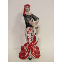 С рубля. Отличный подарок на 8 марта! "Цыганка". "Киевский экспериментальный керамико-художественный завод". КЭКХЗ. Статуэтка. Ретро СССР.
