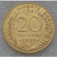 Франция, 20 сантимов 1983 г.