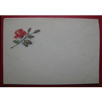 СССР, конверт малоформатный, роза, от почтового набора .