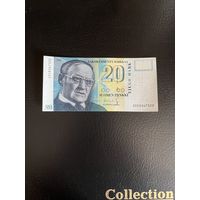 Финляндия 20 марок образца 1991 года