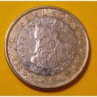 Словения 1 евро 2007 стандартная монета из оборота