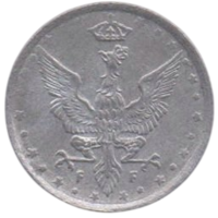 (Регентское) Королевство Польша (ІІ Рейх). 10 фенигов 1917 F