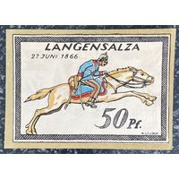 Нотгельд 50 пфеннигов 1921 год. Лангензальц. Веймарская республика