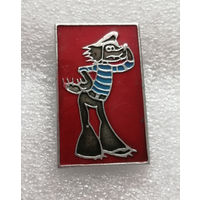 Волк. Ну Погоди! Мультфильмы. Сказки. Детский значок #0676-UP18