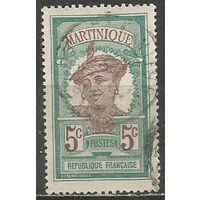 Мартиника. Островитянка. 1908г. Mi#59.