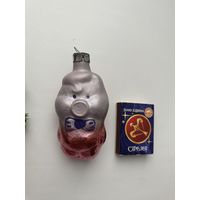 Елочная игрушка. Свинка.