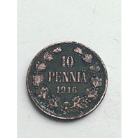 10 пенни 1916 год.