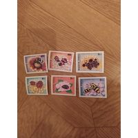 Венгрия серия марок 1980 г. Опыляющие насекомые