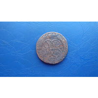 2 копейки 1757 перечекан                                                                                                                    (4977)