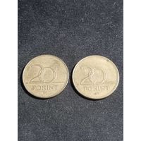 Венгрия 20 форинтов 2007 1995