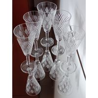 Фужеры. Высота 20 см. Хрусталь