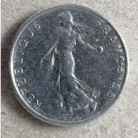 Франция 1/2 франка 1967 год, KM# 931.1