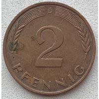 Германия 2 пфеннига 1978 г. D