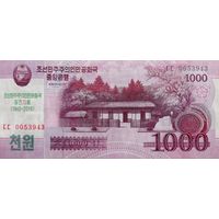 Werty71  Северная Корея 1000 вон 2008 UNC банкнота 70 лет образования КНДР
