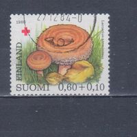 [1914] Финляндия 1980. Грибы. Гашеная марка.
