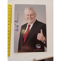 Европейский политик, автограф 15Х10 см