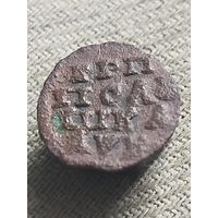 Распродажа - полушка 1720г.,РИ, Петр 1