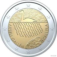 2 евро 2015 Финляндия Калелла UNC из ролла