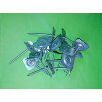 С 1 рубля!! Гвозди с насечкой , с квадратными шайбами. 18 штук. Новые.