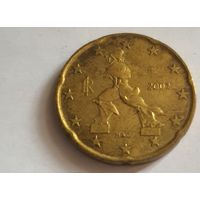 Италия 2002 20 евроцентов