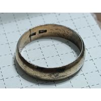 Кольцо серебряное, клеймо, 875 проба.  Ag 4,52g , р-р 21. На реставрацию (4)