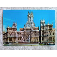 Почта. Испания, Мадрид. Фонтан Кибелы и Главпочтампт