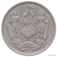 Компания Британского Северного Борнео (Протекторат Британское Северное Борнео). 5 центов 1921. Редкая (500000 шт.). Корабль. Парусник.