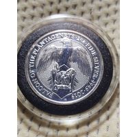 5 фунтов. Звери королевы. Сокол. 62.2 гр. Распродажа.