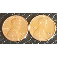 1 цент 1974 D & S США