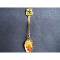 Сувенирная ложечка "Москва" с линзой (13 см)