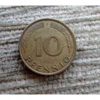 Werty71 Германия ФРГ 10 пфеннигов 1980 F