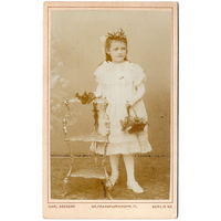 Кабинет-портрет. Германия, кон.19-нач.20 в. На картоне. 105 х 65 мм