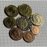 (ОБМЕН ПРИВЕТСТВУЕТСЯ) Годовой набор Люксембурга 2025, UNC из роллов