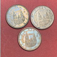 Испания, 1 евроцент, 2003,05,07 гг.