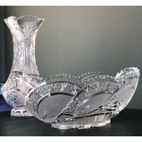 Ладья. Ваза для фруктов. Хрусталь