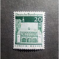 Марка Германия 1966 год Архитектура