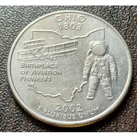 США квотер 2002   D    штата Огайо     ( 1-4-8 )