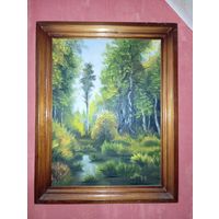Картина маслом, пейзаж .Распродажа предметов искусства с 10 рублей .