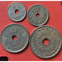 Норвегия, 4 монеты