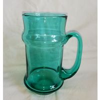 Кружка пивная, цветное стекло, Чехословакия, прошлый век.