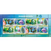 2006 БЕЛАРУСЬ   малый лист коллекционных марок Аквариумные рыбы.Дискус  MNH
