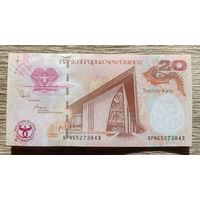 Werty71 Папуа-Новая Гвинея 20 кина 2008 UNC банкнота 35 лет банку