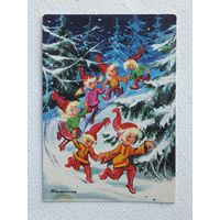 Новогодняя открытка Финляндия