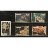 Ямайка-1982, (Мих.527-531) ** , Морская фауна, Дайвинг (полная серия)