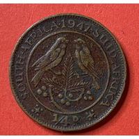 ЮАР 1/4 цента 1947г.