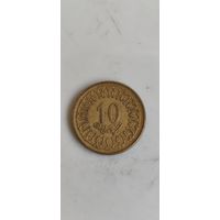 Тунис 10 миллим 1997