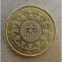 Португалия 20 евроцентов 2002 год,  KM# 744